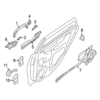 Nissan OE - Rear Door - Lock & Hardware