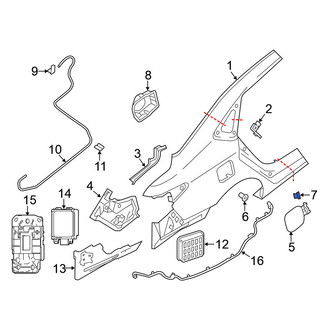 Nissan OE - Fuel Door Spring