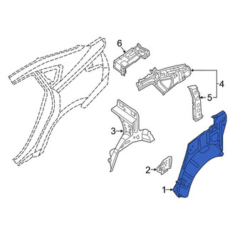 Nissan OE - Rear Right Outer Wheel Housing Side Panel