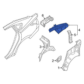 Nissan OE - Rear Left Inner Roof Side Rail