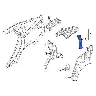 Nissan OE - Left Body C-Pillar Reinforcement