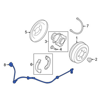 Nissan OE - Rear Right ABS Wheel Speed Sensor