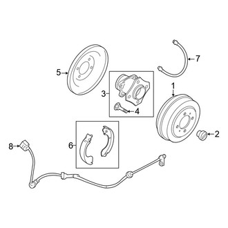 Nissan OE - Rear Suspension - Brake Components (Drum Brakes)