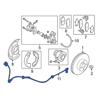 Nissan OE - Rear Right ABS Wheel Speed Sensor