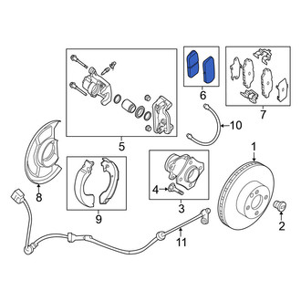 Nissan OE - Rear Disc Brake Pad Set