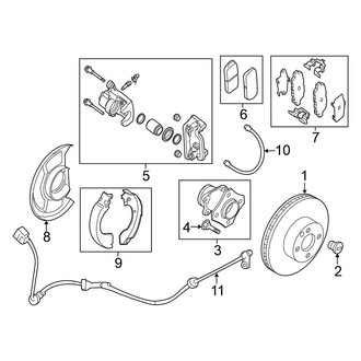 Nissan OE - Rear Suspension - Brake Components (Disc Brakes)