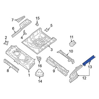 Nissan OE - Rear Left Floor Side Rail
