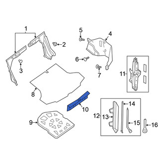 Nissan OE - Rear Trunk Trim Scuff Plate