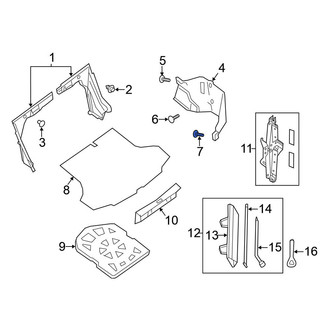 Nissan OE - Rear Trunk Trim Panel Clip