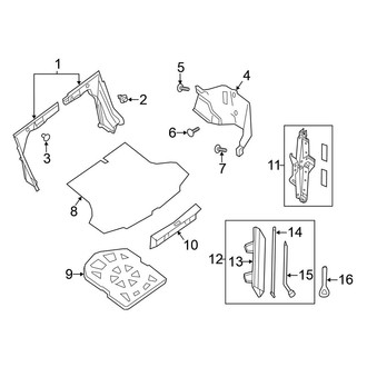 Nissan OE - Rear Body & Floor - Interior Trim (Trunk Compartment)