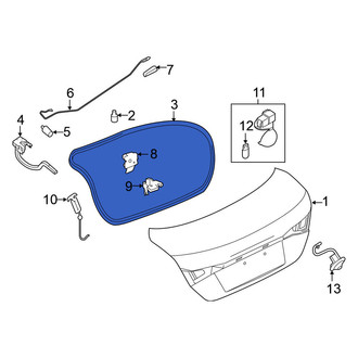 Nissan OE - Rear Deck Lid Seal