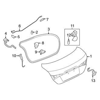 Nissan OE - Trunk Lid - Lid & Components