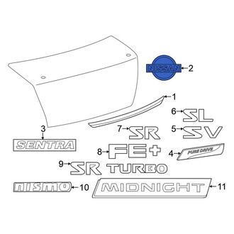 Nissan OE - Rear Deck Lid Emblem