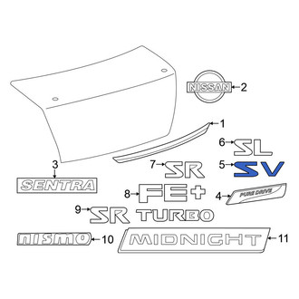 Nissan OE - Rear Deck Lid Emblem