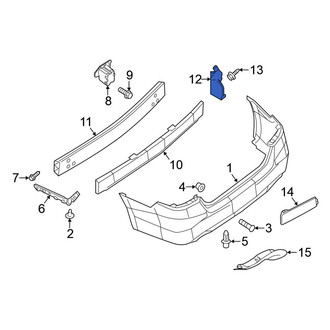 Nissan OE - Rear Left Bumper Cover Spacer Panel
