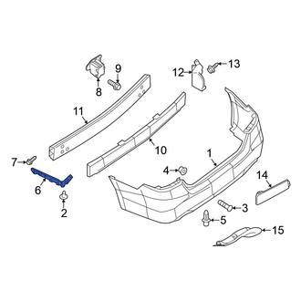 Nissan OE - Rear Left Bumper Cover Bracket