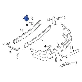 Nissan OE - Rear Left Bumper Cover Stay