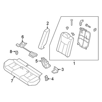 Nissan OE - Seats & Tracks - Rear Seat Components (Nismo)