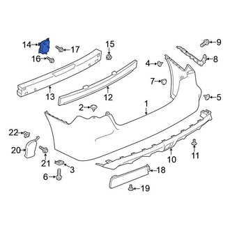 Nissan OE - Rear Right Bumper Cover Stay