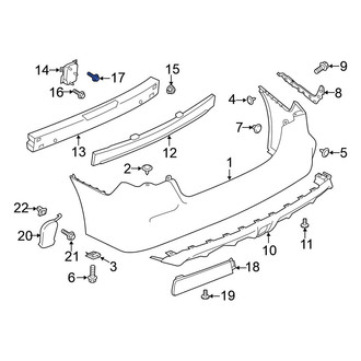 Nissan OE - Bumper Cover Stay Bolt