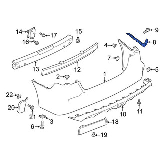 Nissan OE - Rear Right Bumper Cover Bracket