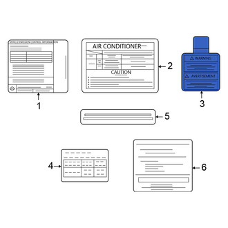 Nissan OE - Air Bag Information Label