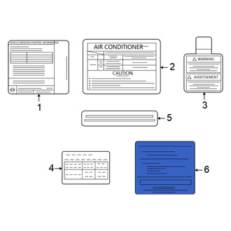 Nissan OE - Tire Information Label