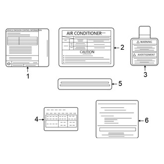 Nissan OE - Information Labels - Labels