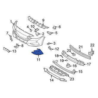 Nissan OE - Front Left Fog Light Trim