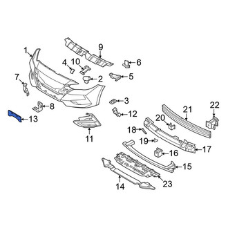 Nissan OE - Front License Plate Bracket