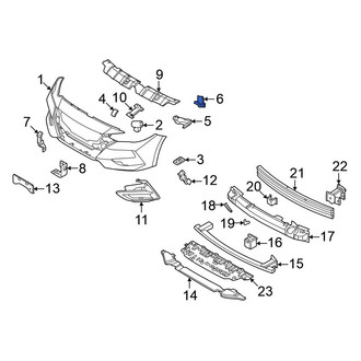 Nissan OE - Front Left Outer Bumper Cover Bracket