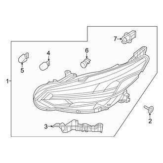 Nissan OE - Front Lamps - Headlamp Components (Halogen), (S / SV)