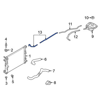 Nissan OE - Engine Coolant Overflow Hose