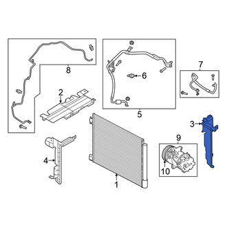 Nissan OE - Front Right A/C Condenser Duct