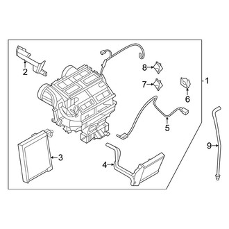 Nissan OE - Air Conditioner & Heater - Evaporator & Heater Components