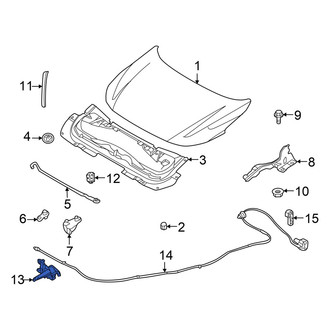 Nissan OE - Front Hood Release Cable