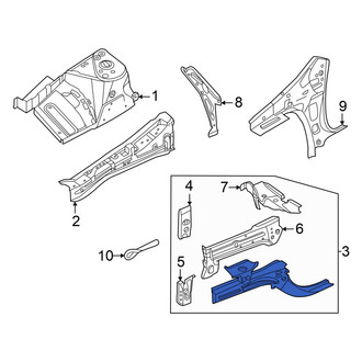 Nissan OE - Front Left Frame Side Member