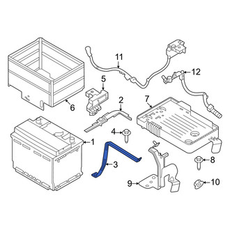 Nissan OE - Battery Hold Down Frame