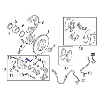Nissan OE - Front Upper Disc Brake Caliper Pin