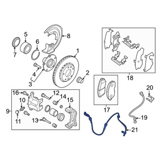 Nissan OE - Front ABS Wheel Speed Sensor