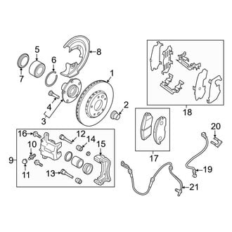 Nissan OE - Front Suspension - Brake Components