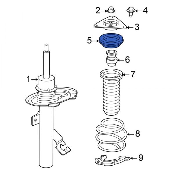 Nissan OE 543256LB0A - Front Suspension Strut Bearing