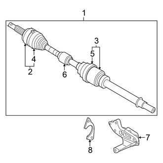 Nissan OE - Front Suspension - Drive Axles