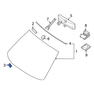 Nissan OE - Center Windshield Spacer