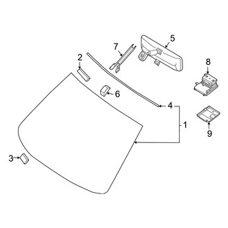 Nissan OE - Windshield - Glass