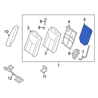 Nissan OE - Rear Left Seat Back Panel