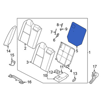 Nissan OE - Rear Right Seat Back Panel