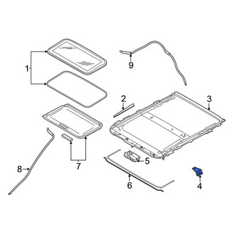 Nissan OE - Sunroof Frame Bracket