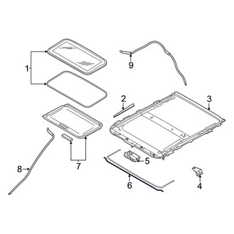 Nissan OE - Sunroof Deflector