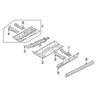 Nissan OE - Pillars, Rocker & Floor - Floor & Rails